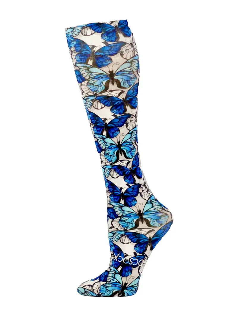 Hocsocx Blue Butterfly Inner Socks