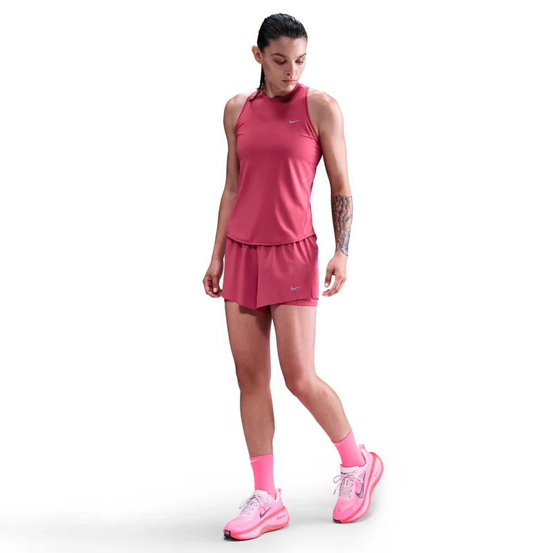 Swift 2in1 Laufshorts Damen - berry, silber