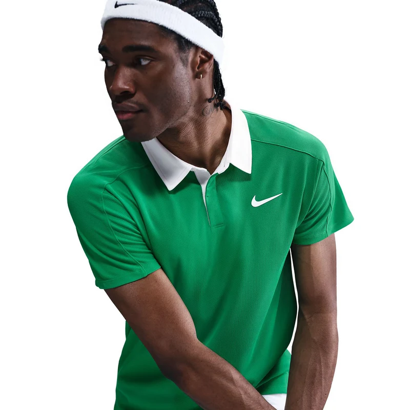 Court Dri-Fit Advantage Slam Polo Herren-Grün,Weiß