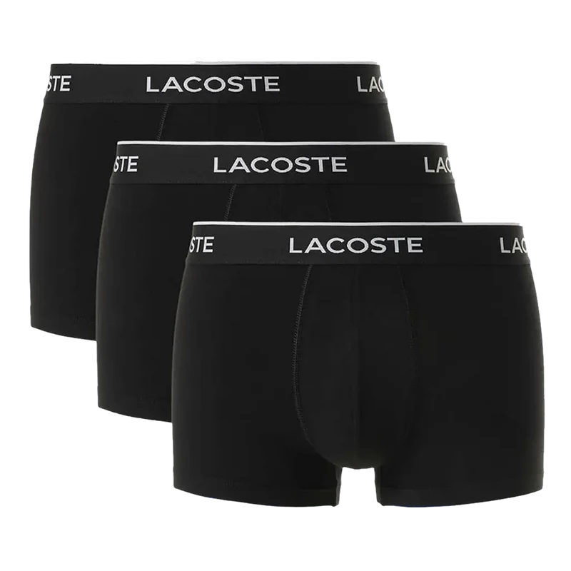 Calzoncillos Lacoste Microfibra Negro (Pack x3)