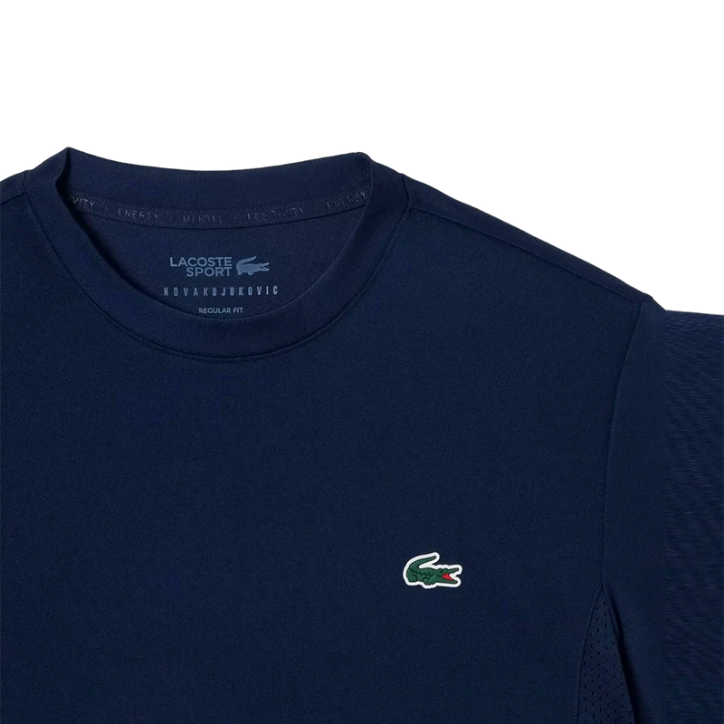 Camiseta Lacoste Novak Djokovic Regular fit Azul Marino 2026