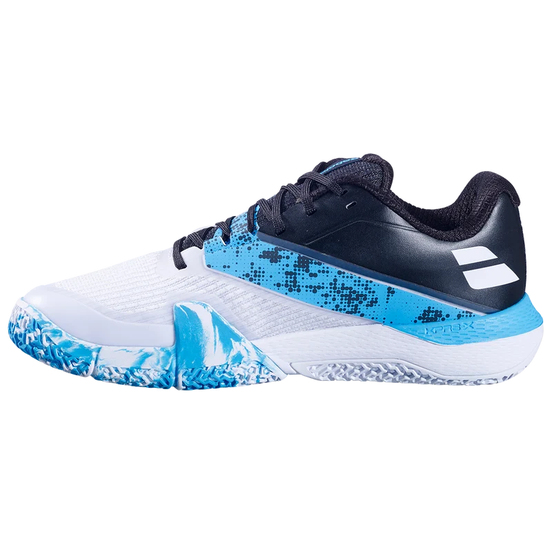 Babolat Men's Movea 2 Padel Shoes White Cyan Blue