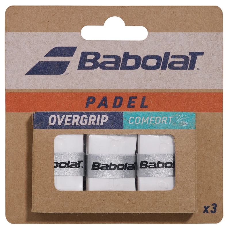 Babolat Comfort Padel Overgrip - 3 Pack White