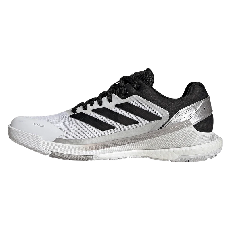 Adidas Men's Crazyquick Boost Padel Shoes White Light Grey