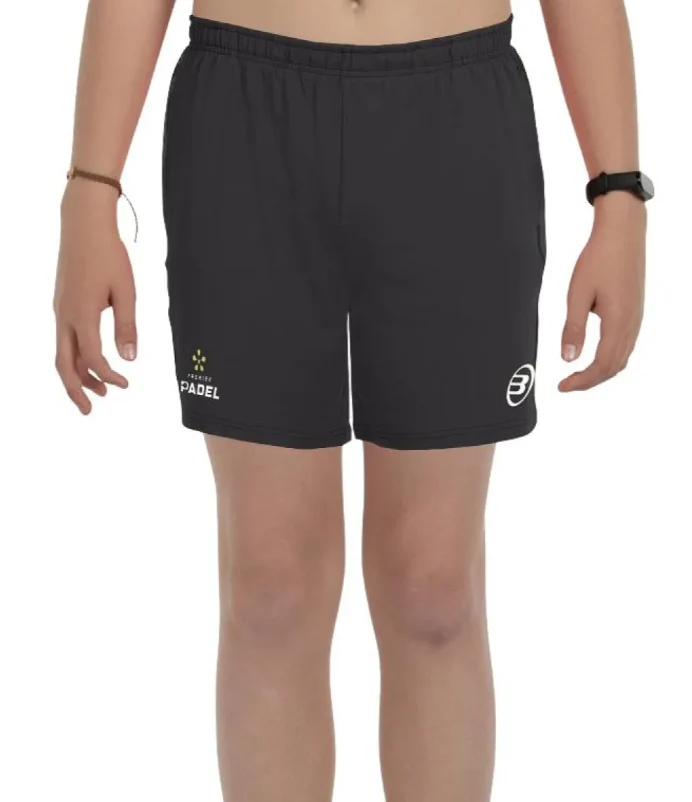 Bullpadel Boy's Preux Premier Padel Shorts Black