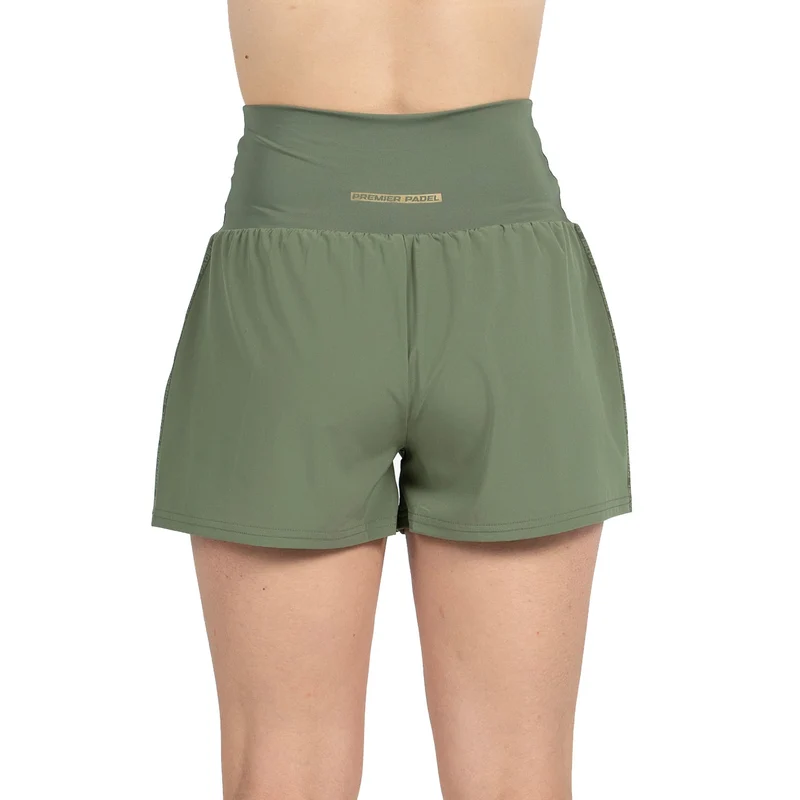 Bullpadel Women's Pitan Premier Padel Shorts Khaki