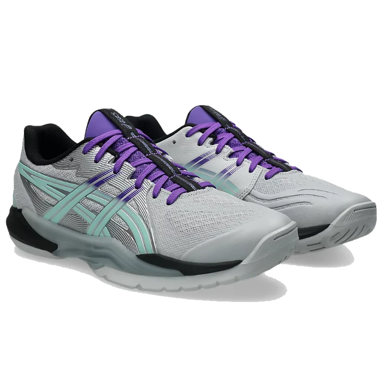 Asics Men's Powerbreak FF Indoor Court Shoes Concrete Illuminate Mint