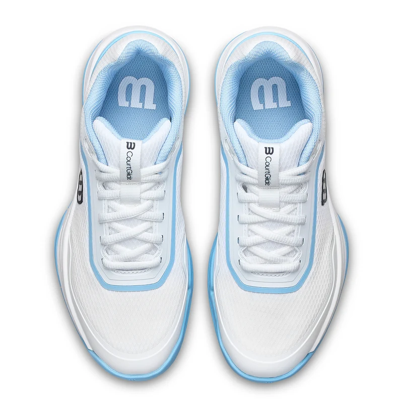 Wilson Women's Courtglide Padel Shoes White Airy Blue