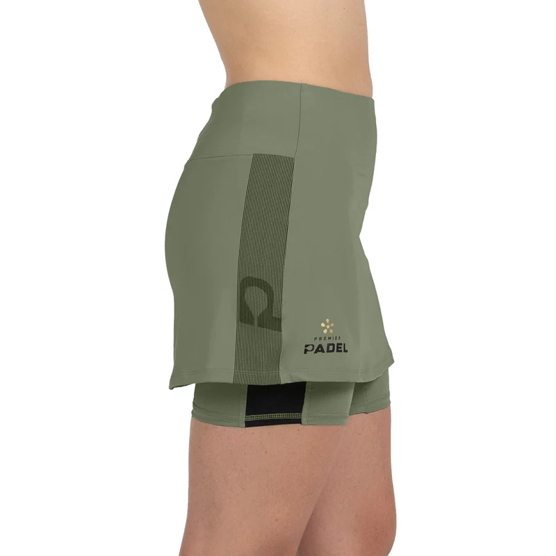 Bullpadel Women's Portoa Premier Padel Skirt Khaki
