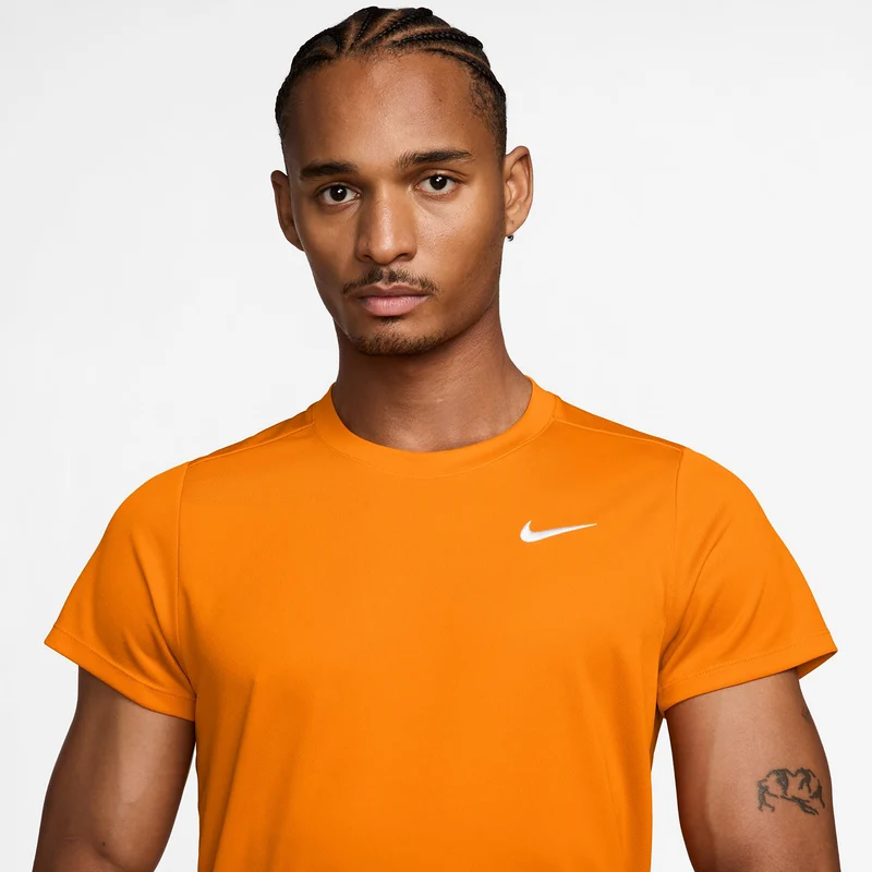Court Victory Dry T-Shirt Herren - orange, weiß