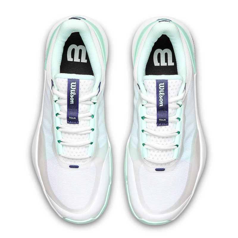 Wilson Women's Intrigue Tour Padel Shoes White Bay Skipper Blue