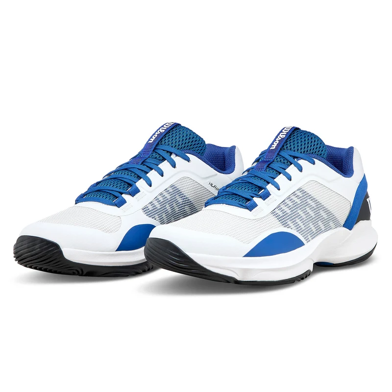 Wilson Men's Hurakn Pro V2 Padel Shoes White Deja Vu Blue