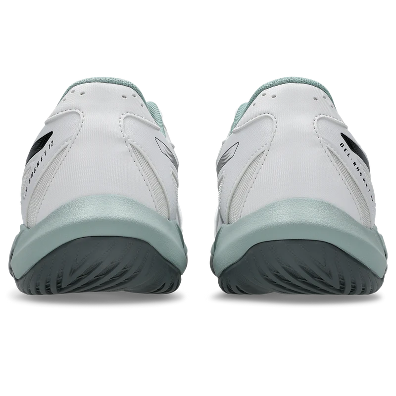 Asics Men's Gel Rocket 12 Indoor Court Shoes White Steel Grey