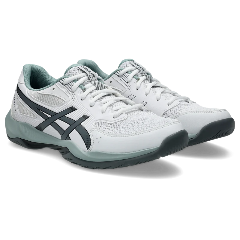 Asics Men's Gel Rocket 12 Indoor Court Shoes White Steel Grey
