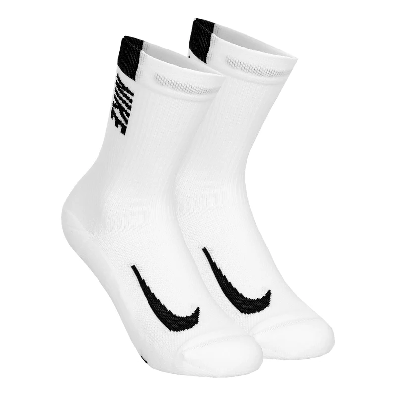 Dri-Fit Multiplier Crew Sportsocken 2er Pack Unisex - weiß, schwarz