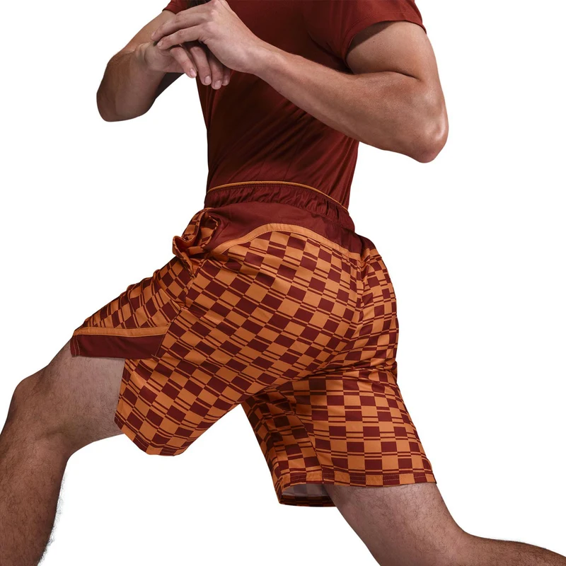 Court Dri-FIT Victory High Rise 9in All Over Print Shorts Herren-Orange,Braun
