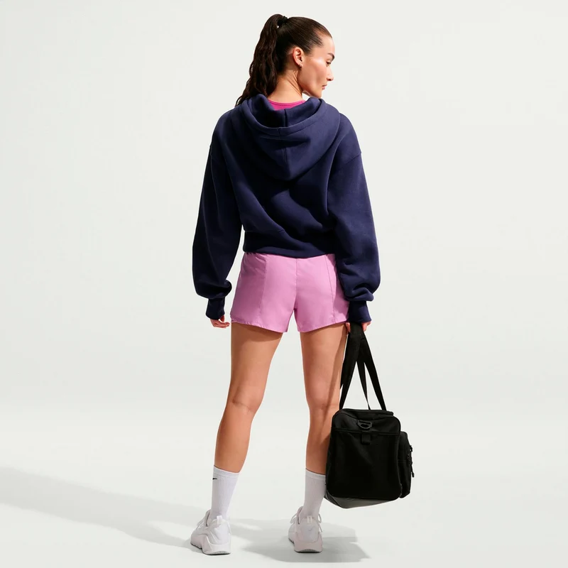 Dri-Fit One High Rise 2in1 3in Shorts Damen - flieder, weiß