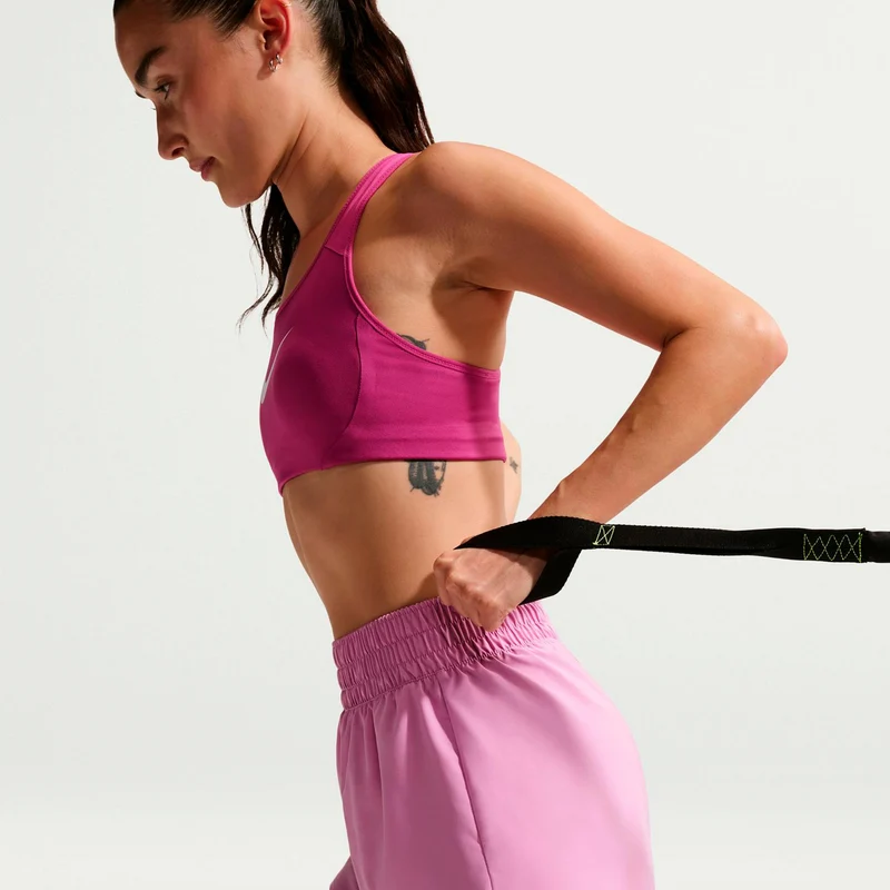 Dri-Fit One High Rise 2in1 3in Shorts Damen - flieder, weiß
