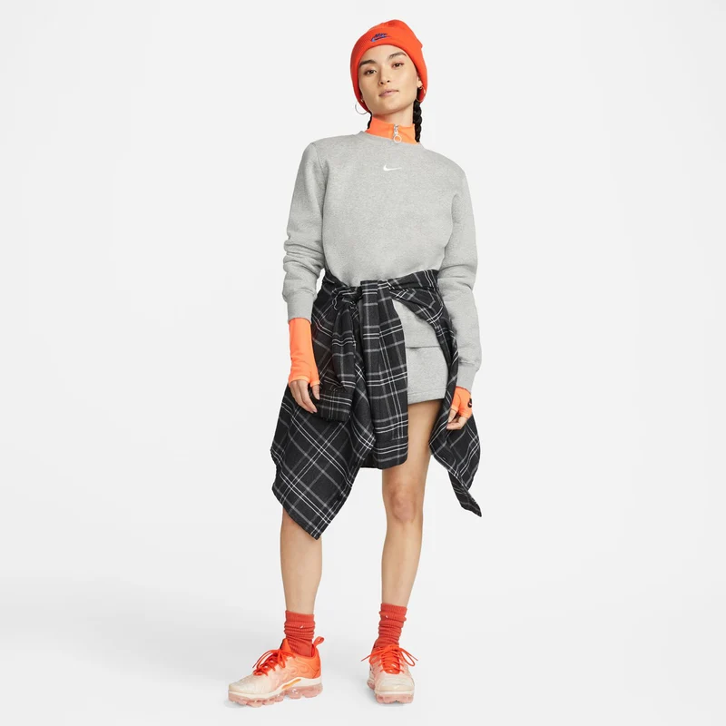 Phoenix Fleece Crew Sweatshirt Damen - dunkelgrau, grau
