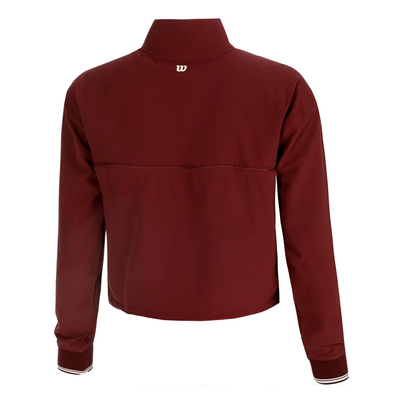 Davenport Woven Popover Sweatshirt Damen - berry