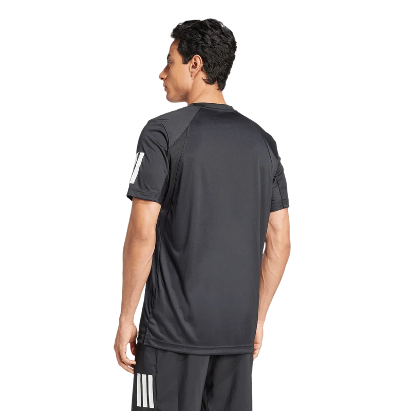 Adidas Men's Club 3 Stripe Tee - Black