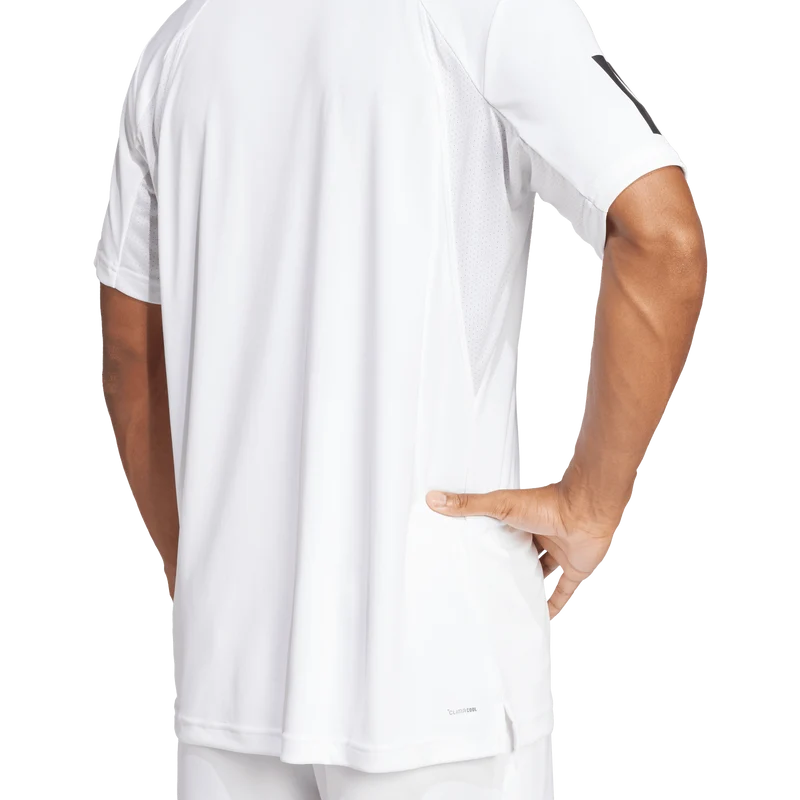 Adidas Men's Club 3 Stripe Tee - White