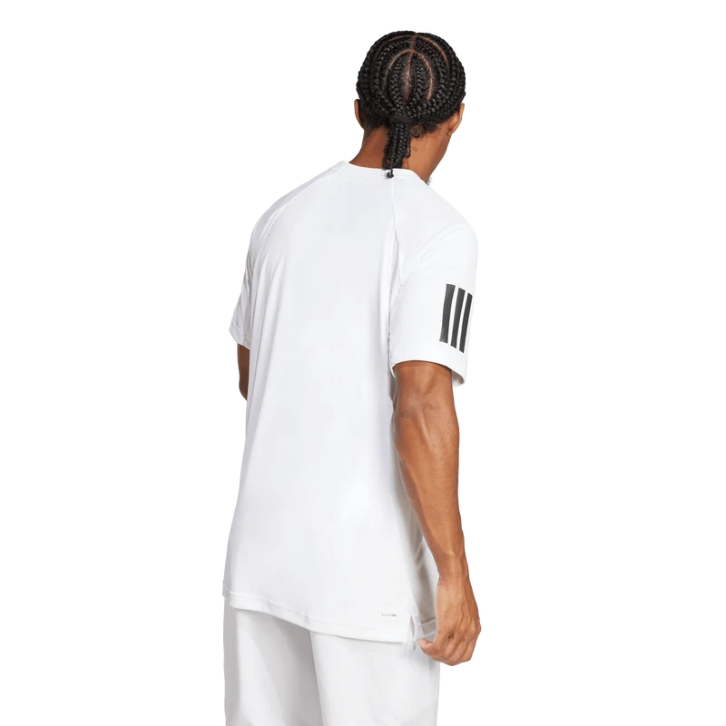 Adidas Men's Club 3 Stripe Tee - White