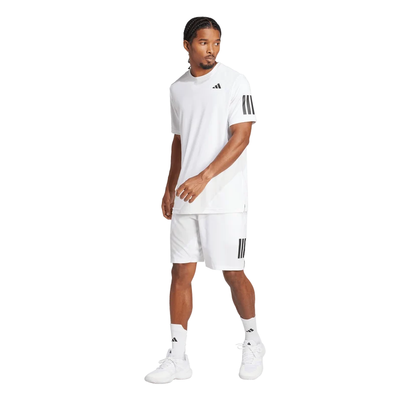 Adidas Men's Club 3 Stripe Tee - White