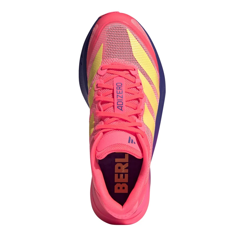 adizero Boston 13 Berlin Wettkampfschuh Damen - rot, gelb