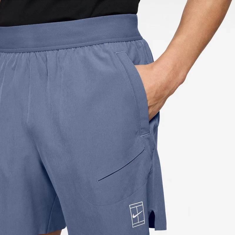 Court Dri-Fit Advantage 6in Shorts Herren-Blaugrau,Weiß