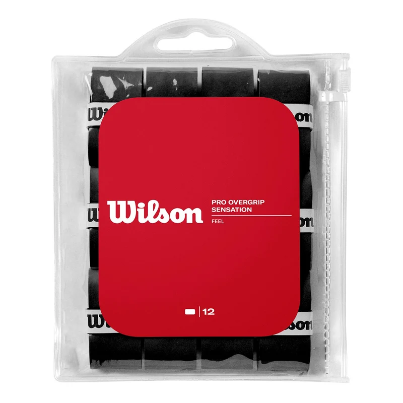 Wilson Pro Sensation Overgrip 12 Pack - Black
