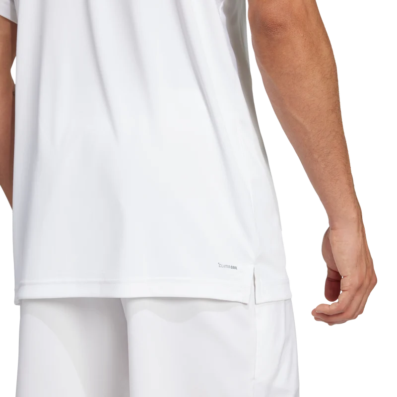 Adidas Men's Club 3 Stripe Polo - White