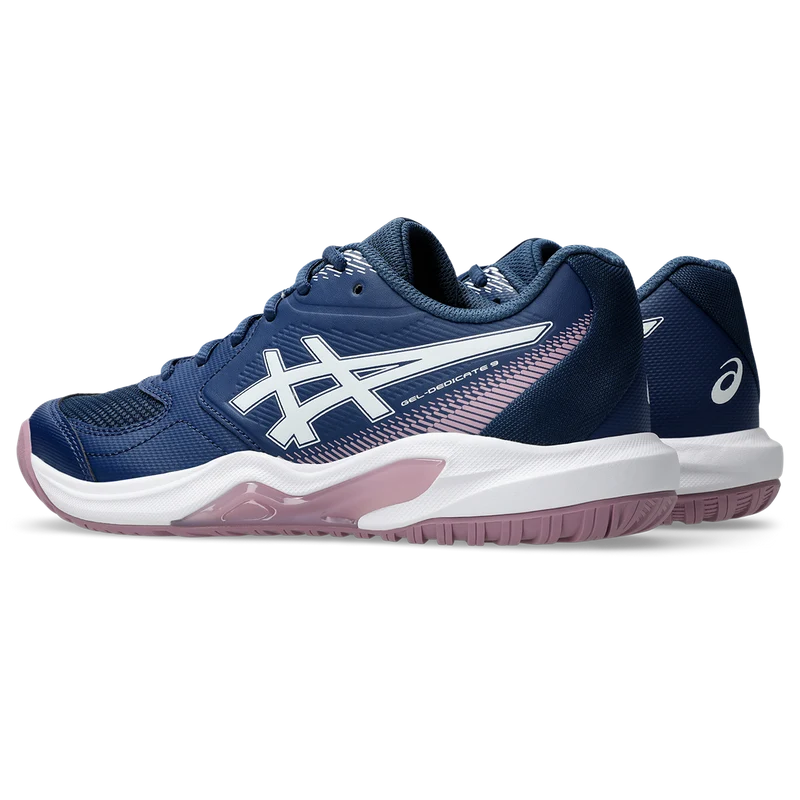 Asics Women's Gel Dedicate 9 Tennis Shoes Independence Blue White