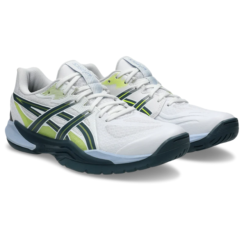 Asics Men's Powerbreak FF Indoor Court Shoes White Raw Indigo