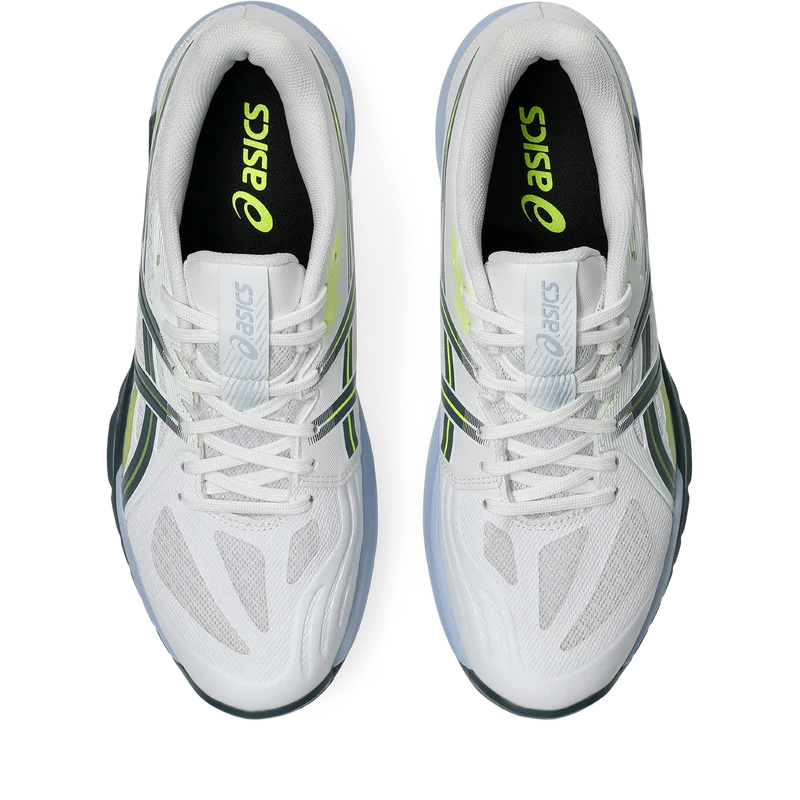 Asics Men's Powerbreak FF Indoor Court Shoes White Raw Indigo