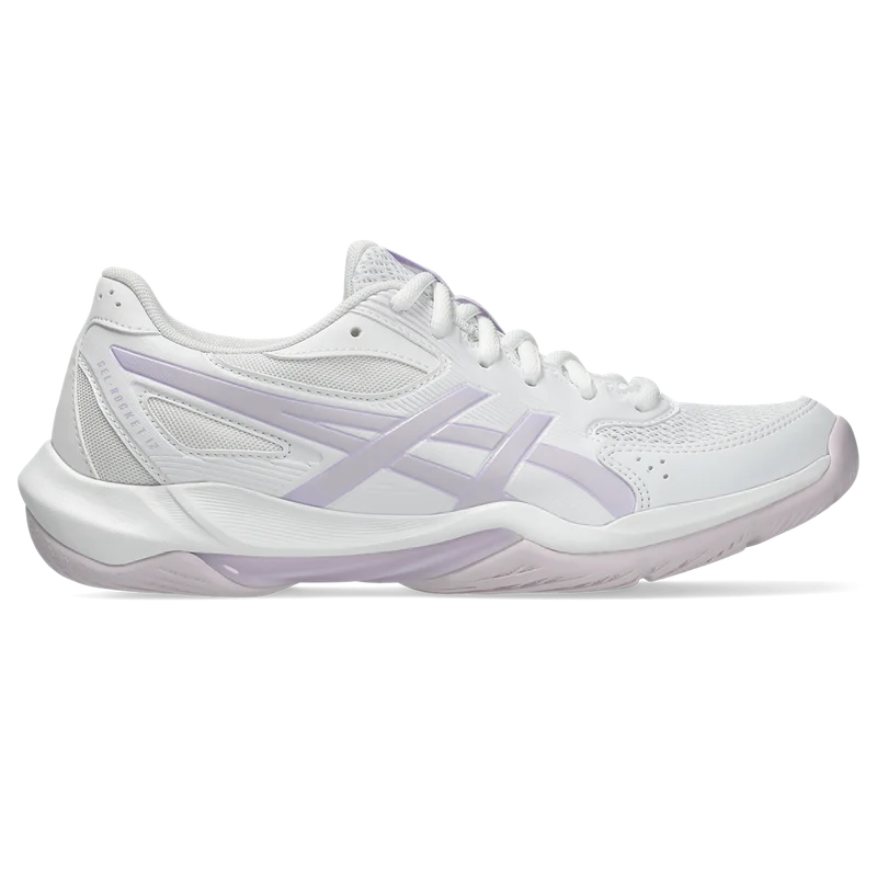 Asics Women's Gel Rocket 12 Indoor Court Shoes White Dahlia