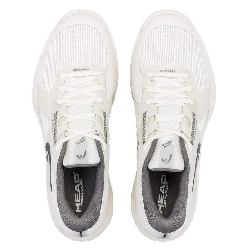 HEAD Men's Sprint Pro 4.0 Tennis Shoes Chalk White Dark Grey