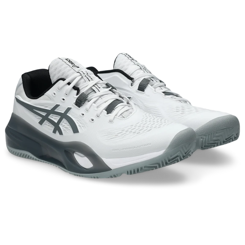 Asics Men's Gel Resolution X Padel Shoe White Steel Grey