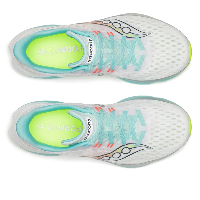 Kinvara 16 Neutralschuh Damen-weiß, türkis