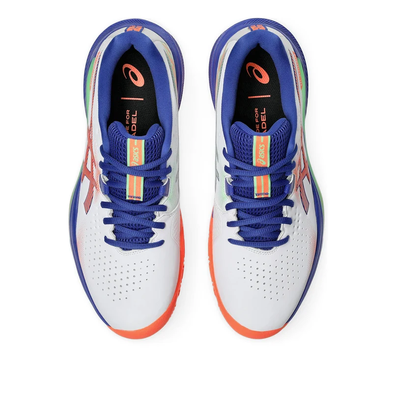 Gel-Challenger 15 Padelschuh Herren - weiß, koralle