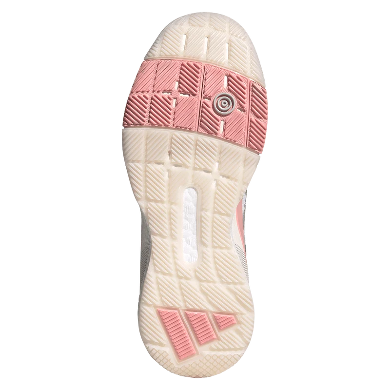 Adidas Women's Crazyquick Boost Padel Shoes White Light Pink