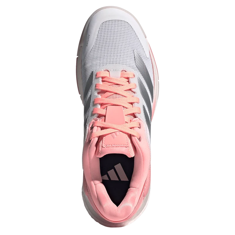 Adidas Women's Crazyquick Boost Padel Shoes White Light Pink