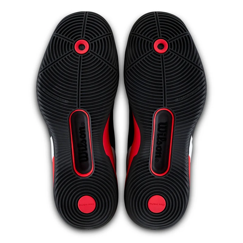 Wilson Men's Rush Pro 5 Padel Shoes Black Infrared