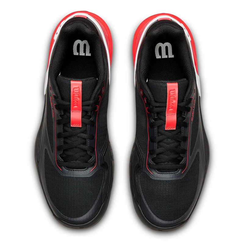 Wilson Men's Rush Pro 5 Padel Shoes Black Infrared