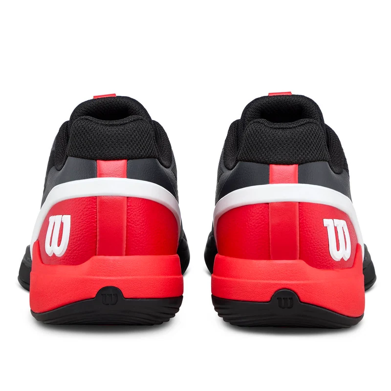 Wilson Men's Rush Pro 5 Padel Shoes Black Infrared