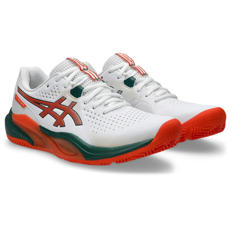 Asics Men's Gel Challenger 15 Padel Shoes White Energy Orange