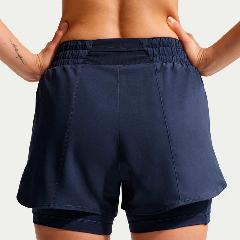 Dri-Fit One High Rise 2in1 3in Shorts Damen - dunkelblau
