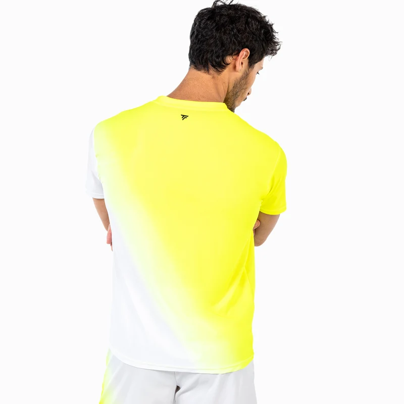 Tecnifibre Men's Team X-Loop Tee 2026 White Neon Yellow