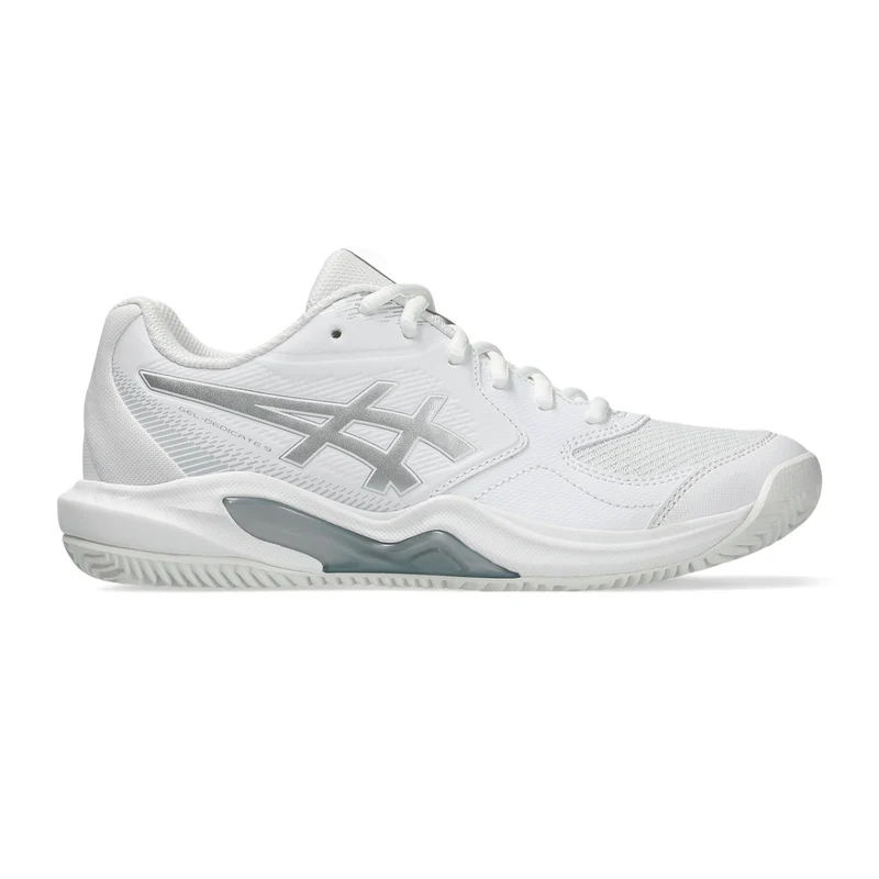 Gel-Dedicate 9 Sandplatzschuh Damen - weiß, silber