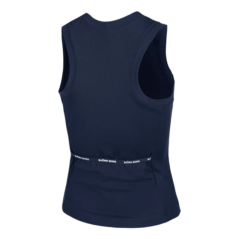 Ace Pocket Ribbed Tank-Top Damen - dunkelblau